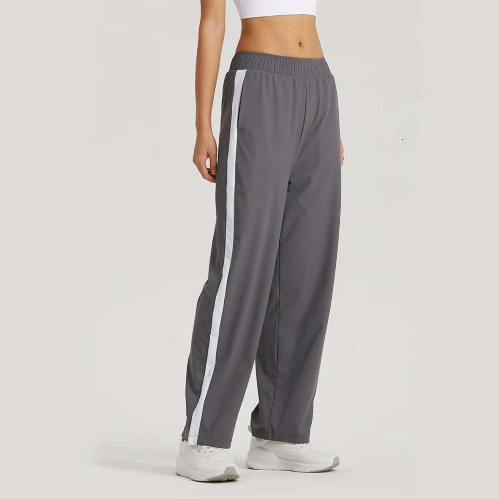 Women Sports Joggers Gym Adjustable Running Loose Striped Sun Protection Fiess Wide Leg Outdoor Workout Yoga Pants