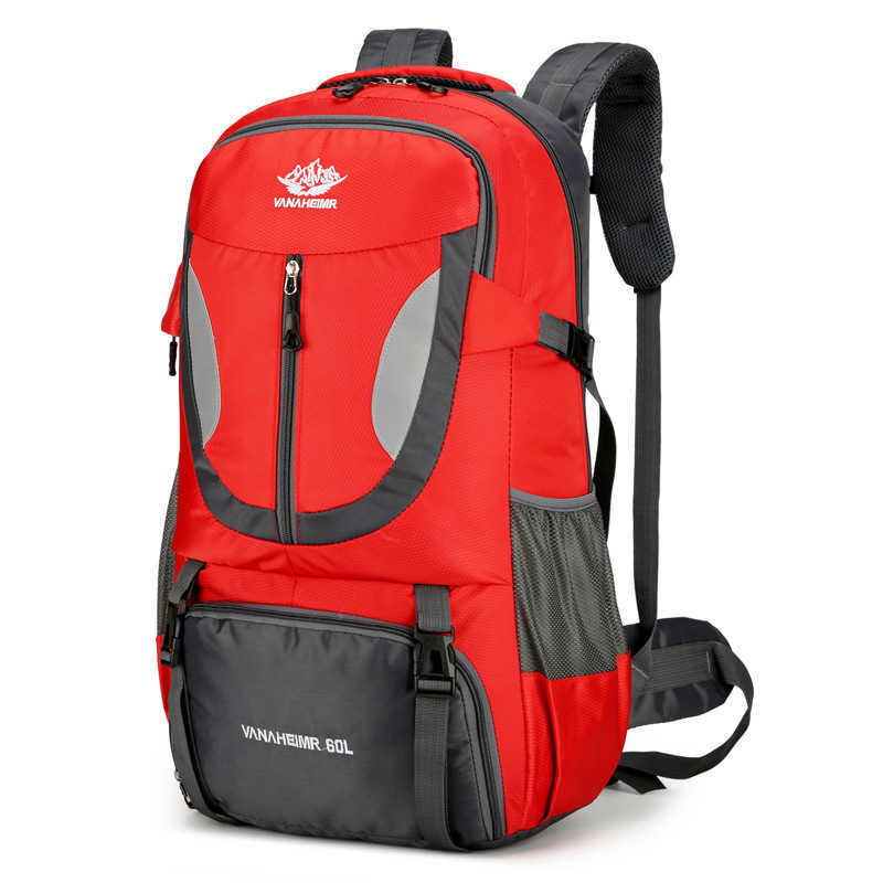 60l Large Capacity Multifunctional Sports And Fitness Bag Outdoor Travel Bag Daypack Waterproof Hiking And Tourism Luggage Bag 240920