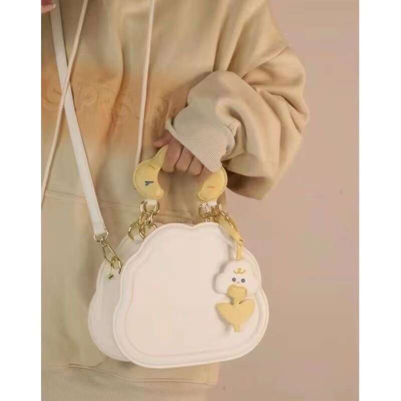 New Crossbody Women's Versatile Handbag Cute Shoulder Cream Cloud Summer Tote Bag Tide