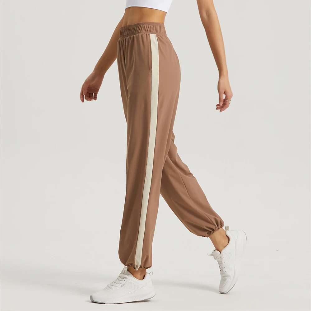 Women Sports Joggers Gym Adjustable Running Loose Striped Sun Protection Fiess Wide Leg Outdoor Workout Yoga Pants