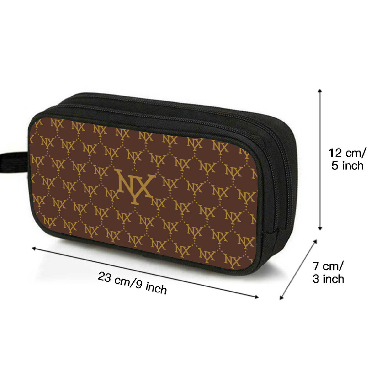 NXY Portable Double Pencil Case Makeup Bag Pouch Pen Storage Bag Student Stationery Organizer School Supplies 250109