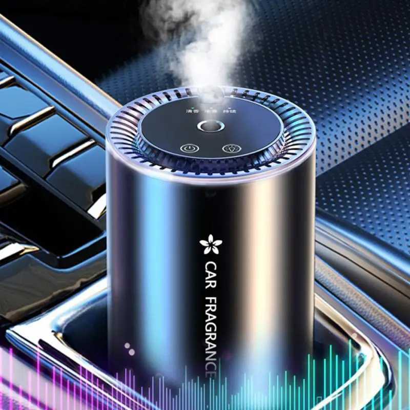 Car Air Freshener Car Air Refresher Essential Oil perfume Diffuser Odor Distributor USB Charging Aromatherapy Air Refresher LED Light H250108