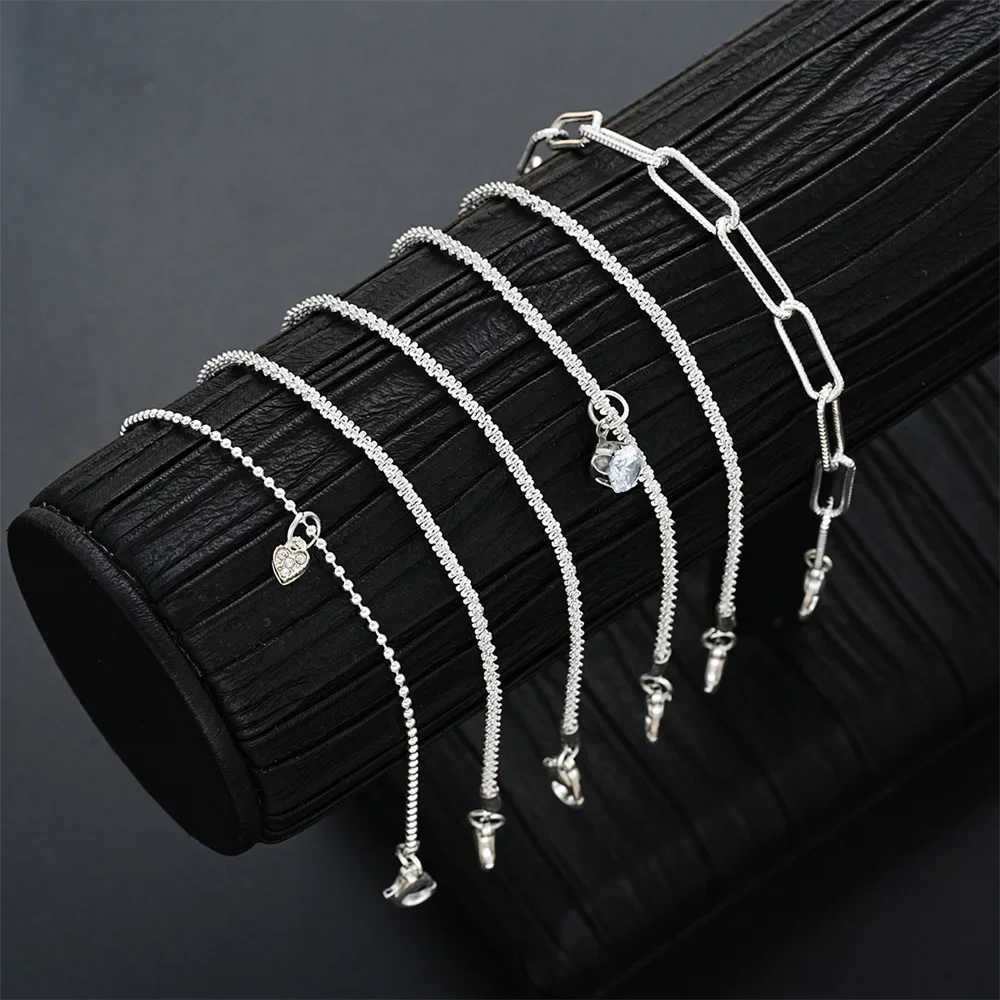 6Pcs 925 Sterling Silver Rhinestone Bracelets for Women Girls Luxury Korean Sparkling Starry Sky Charm Bracelets Party JewelryXJ250109