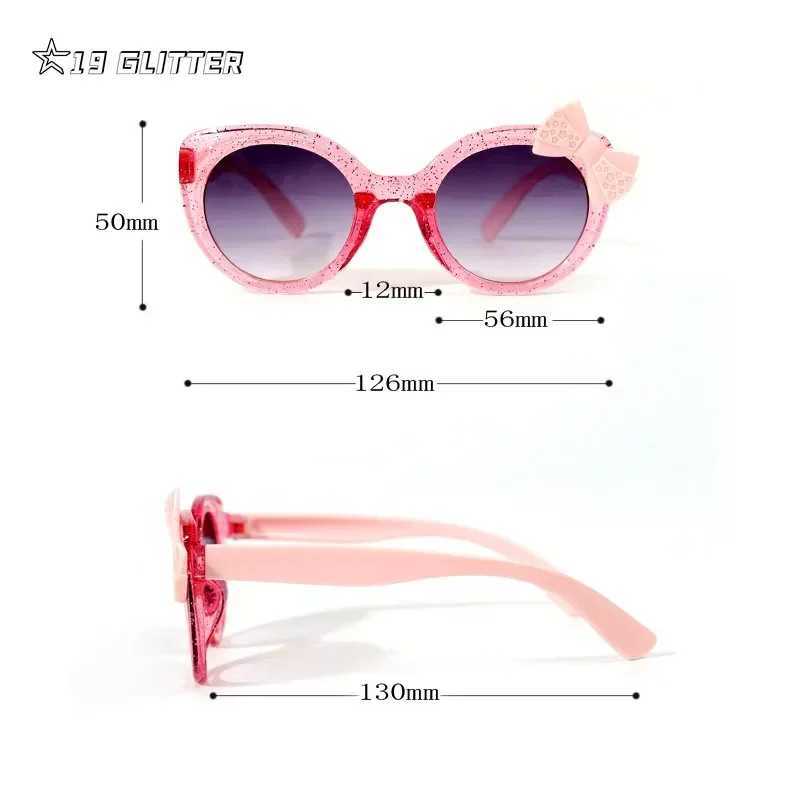 2024 Cute Cat Eye Childrens Sunglasses Butterfly Bow Sunglasses Cute Baby Glasses Trend Girls and Boys Glasses W250109