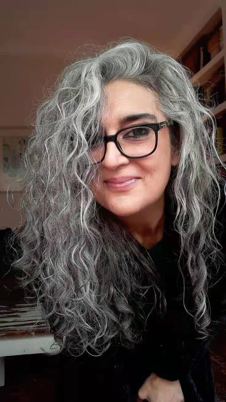Graceful European raw virgin gray human hair wigs real hair salt and pepper grey lace asclosure front wig long Full hd ash grey blonde side part 5x5 1