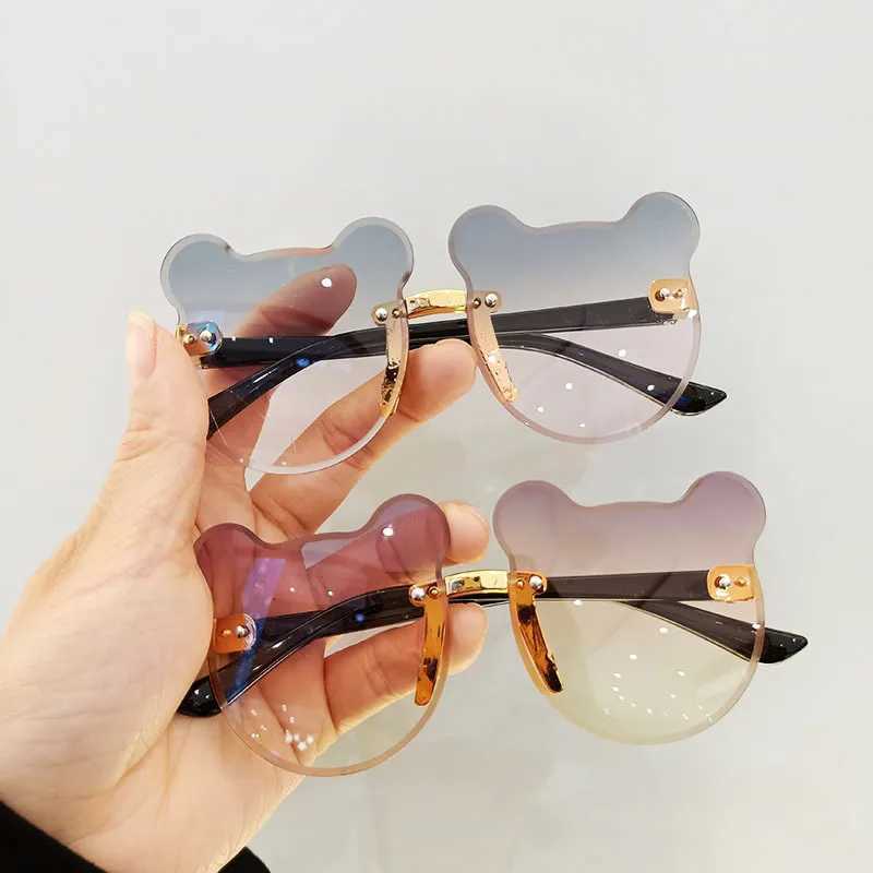 Childrens Sunglasses Bear shaped Childrens Glasses Borderless UV400 Childrens Glasses Outdoor Anti glare Sunglasses for Girls and Boys W250109