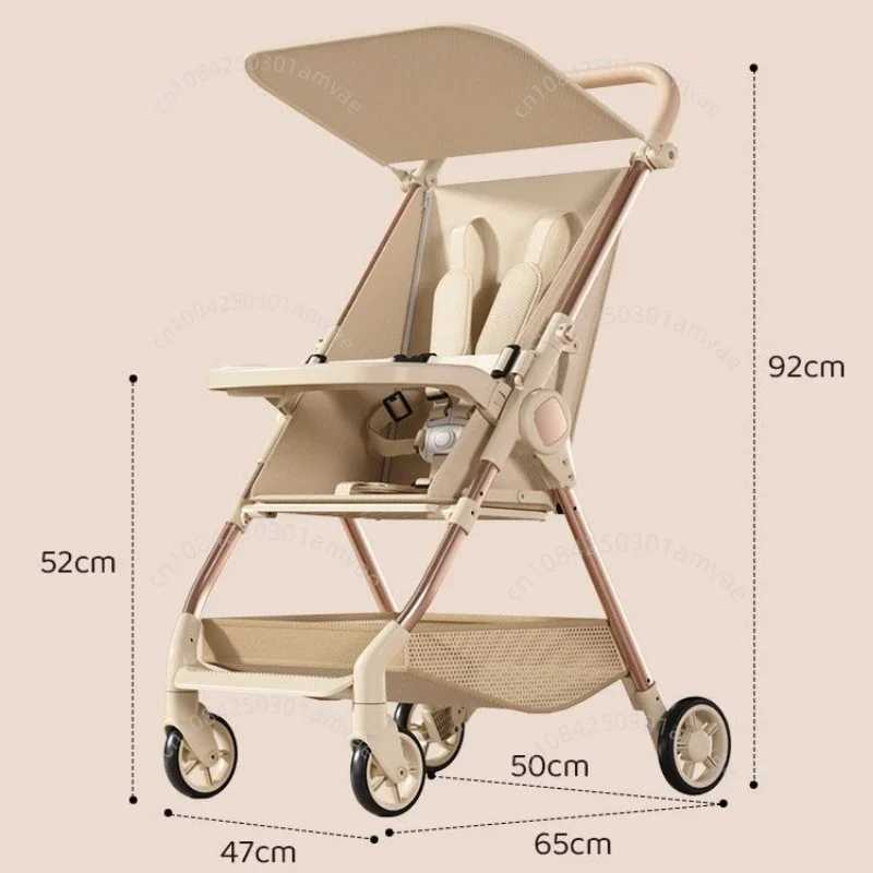 Ultra light baby stroller foldable travel bag umbrella stroller adjustable backrest simple baby stroller with dining tray W250109