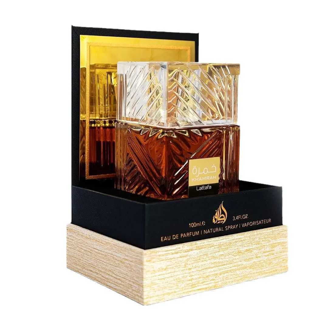 100ml Luxury Khamrah Qahwa Perfume High Quality Party Attractive Wood Scent Long Lasting Fragrance Mens Arabian PerfumeXJ250109