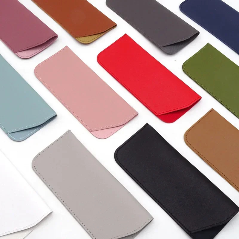 1Pcs PU Leather Glasses Bag Sunglasses Reading Eyeglasses Protective Cover Case Box Pouch Eyewear Protector Accessories 250109