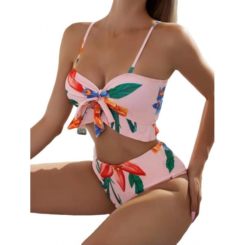 2025 new sexy mesh three piece bikini patchwork skirt designer women's swimsuit