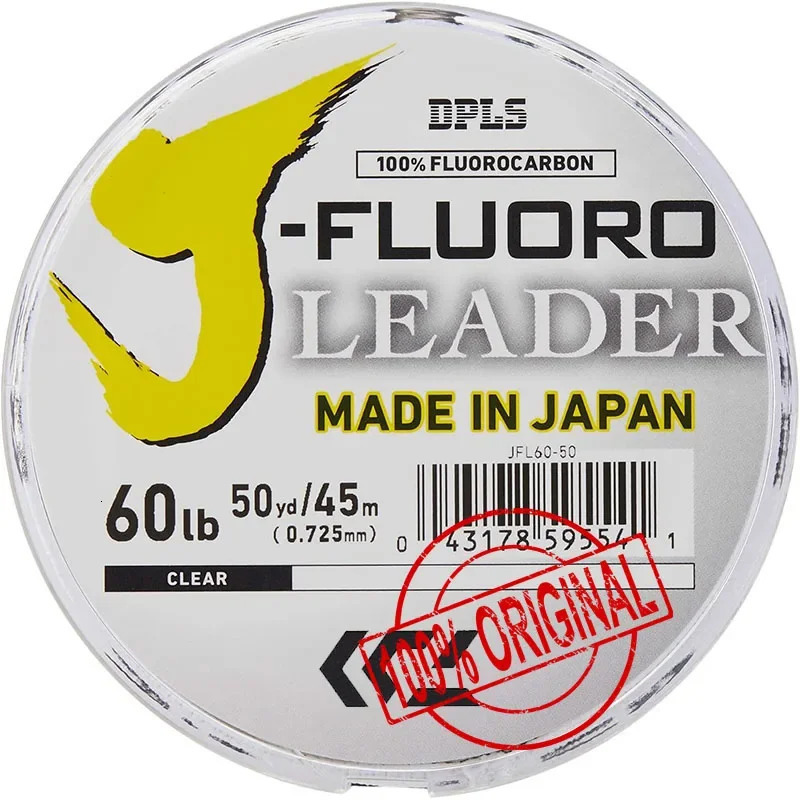 DAIWAJ-FLUORO Fluorocarbon Leader Fishing Line - Length 50M and 100M Size 4-80lb Carbon Fiber Leader Line PESCA 250107