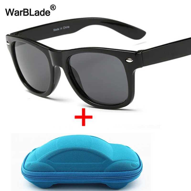 WarBLADE Cool Childrens Sunglasses Childrens UV resistant Sunglasses Boys and Girls Baby Glasses Coated Lens UV 400 Protective Belt Shell W250109