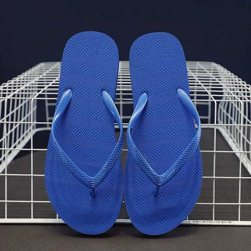 New Arrival Solid color anti slip casual couple slider womens summer beach slider outdoor womens flip breathable beach sandals T250108