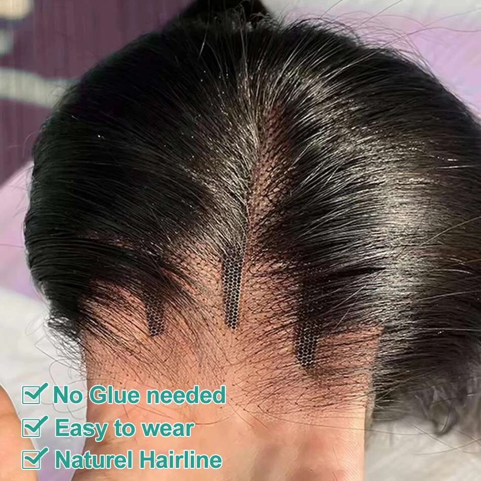 MELODIE 220 Density Glueless 5X5 Human Hair Wig 40 42 Inch Bone Straight Lace Front Wigs Preplucked Ready To Go Remy