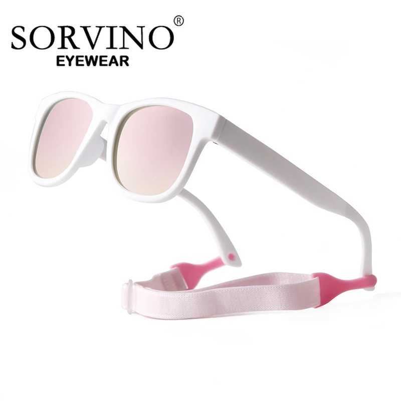 SORVINO childrens polarized sunglasses TR90 retro brand boys square childrens sunglasses UV400 glasses W250109
