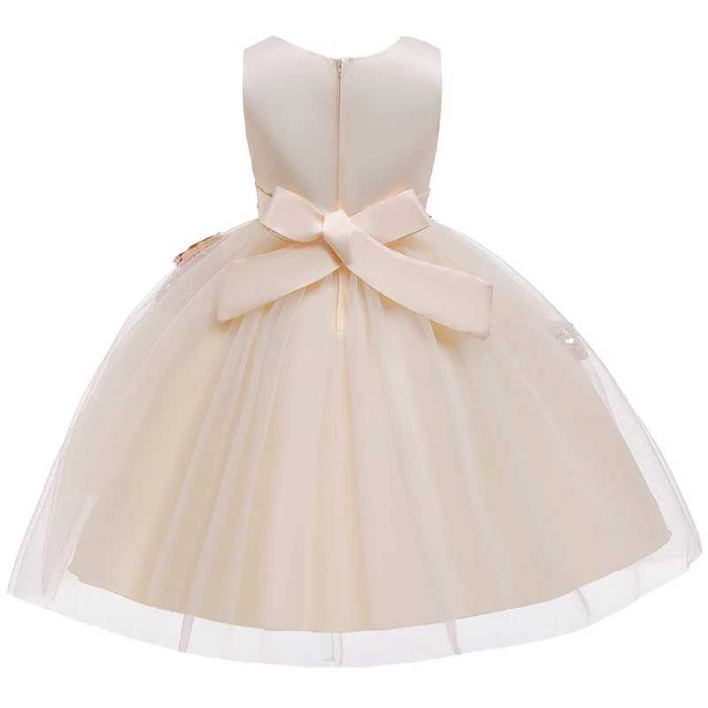 Summer Baby Girl Par Dress Elegant Kids Dresses For Girls Children Clothes Flower Princess Dress Wedding Evening Par DressXJ250108