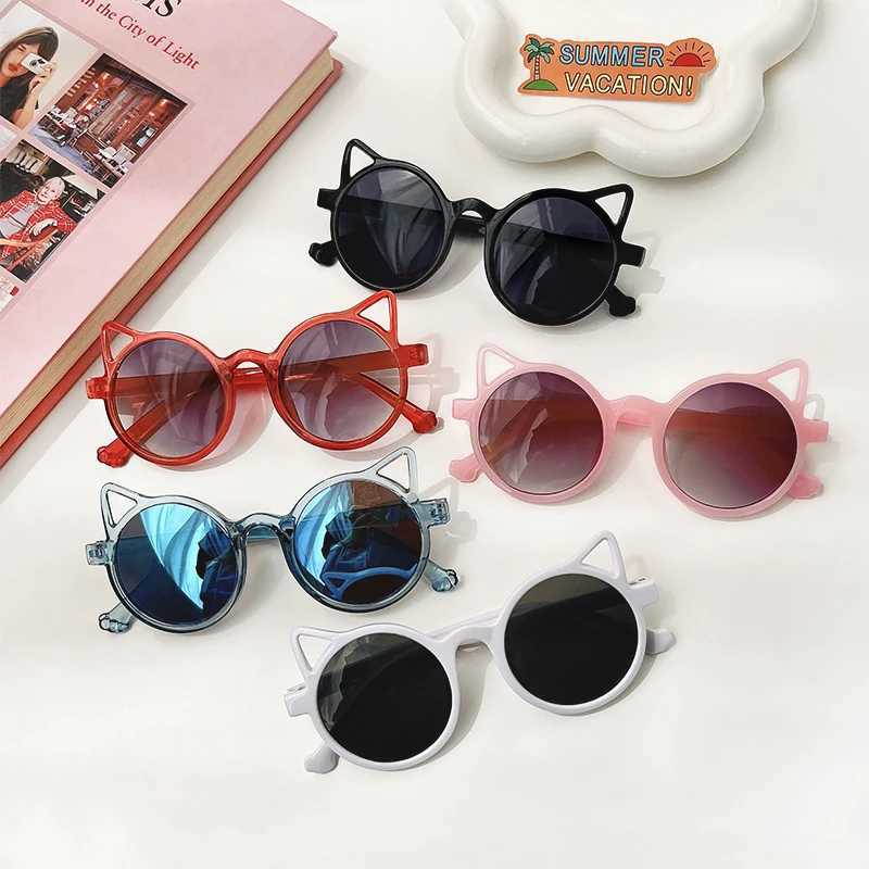 Childrens Cute Animal Retro Borderless Polarized Sunglasses for Boys and Girls Outdoor Sunscreen Glasses for Children UV400 Sunglasses W250109