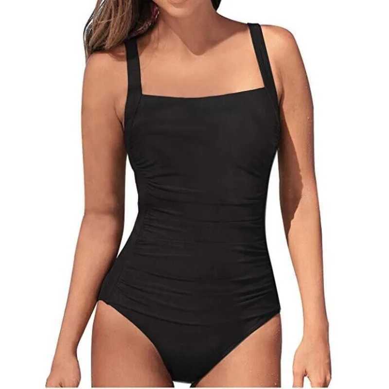 One piece large swimsuit enclosed plus size swimsuit push up style Fa swimsuit swimming pool beach suit womens swimsuitXJ250315