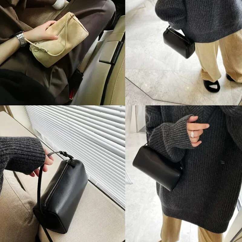 90S Real For Women Designer Shoulder Bags With Strap Female Small Handbags Y2k Girls Hobo Bag Purse Suede Leather