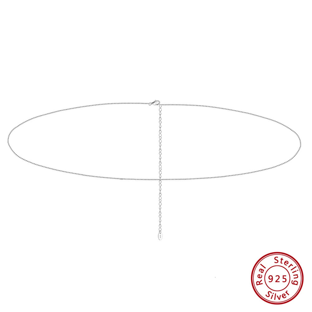 Kiss Mandy Simple Waist Chain for Belly 100% 925 Sterling Silver Chain for Women Girls Sexy Fashion Piercing Accessories CW02 250107