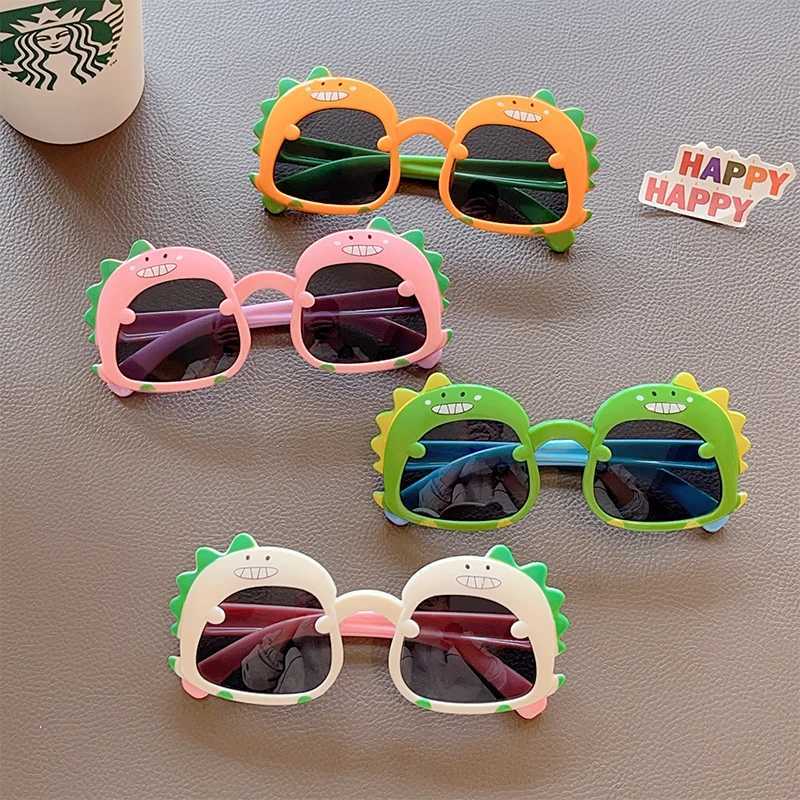 Latest Childrens Cute Animal Dinosaur UV400 Sunglasses for Girls and Boys Colorful Outdoor Cute Childrens Protective Sunglasses W250109