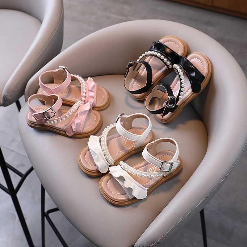 2024 Summer Newcomers Girls Sandals Soft soled Shoes Girls Fashion Beach Shoes Childrens Princess Sandals W250108