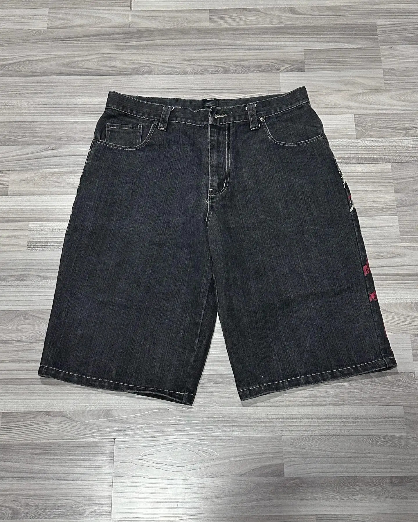 Street Fashion Trend Summer Denim Shorts Men Y2K Harajuku Hip Hop Vintage Casual Joker Pants Unisex Loose Punk Rock 250107
