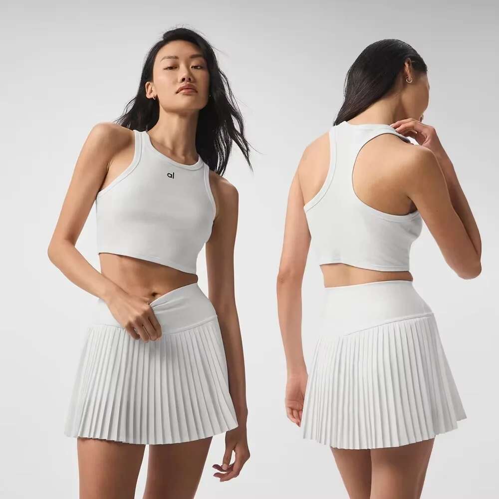 Aspire Tank Sleeveless Women Tops Yoga Short Shirts Sports Gym Fiess Running Moisture Breathable Seamless Knitted Vest