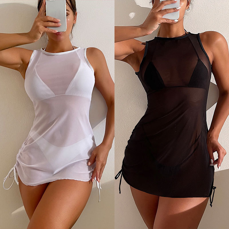 2025 New Eye Perspective Hip Skirt Beach Shirt Bikini Bikini Designer Trendy Beach Swimsuit