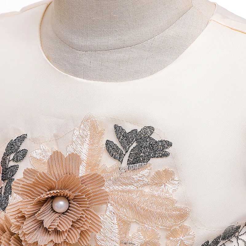Summer Baby Girl Par Dress Elegant Kids Dresses For Girls Children Clothes Flower Princess Dress Wedding Evening Par DressXJ250108