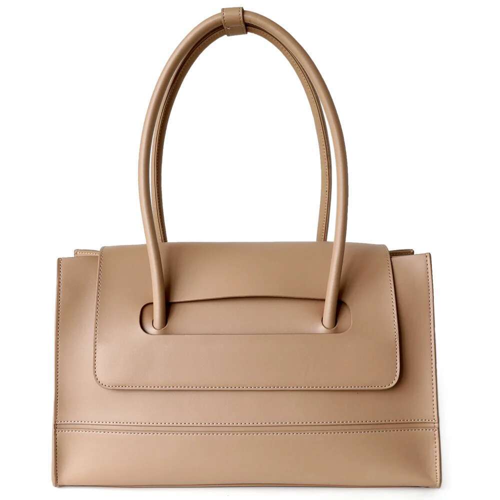 Casual And Versatile Large-Capacity Cowhide Bag Party Bags Women's Handbags 2025 Trend Fashion Simple Shoulder Armpit Vintage