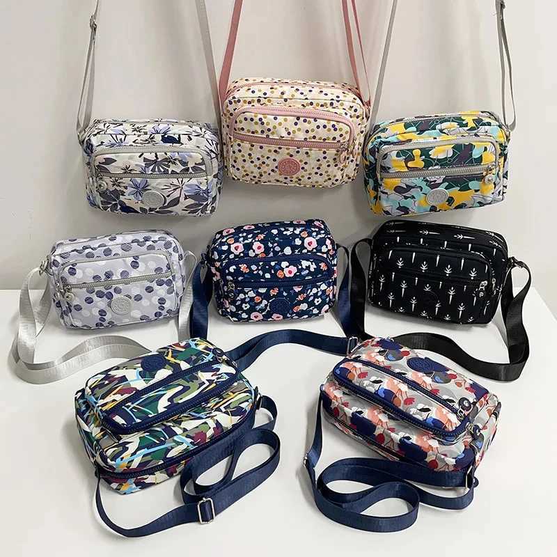 Multi-printed Oxford Cloth Shoulder Bag Multi-compartment Bag Mobile Phe Bag Water-repellent All-mah Womens Crossbody BagXJ250108
