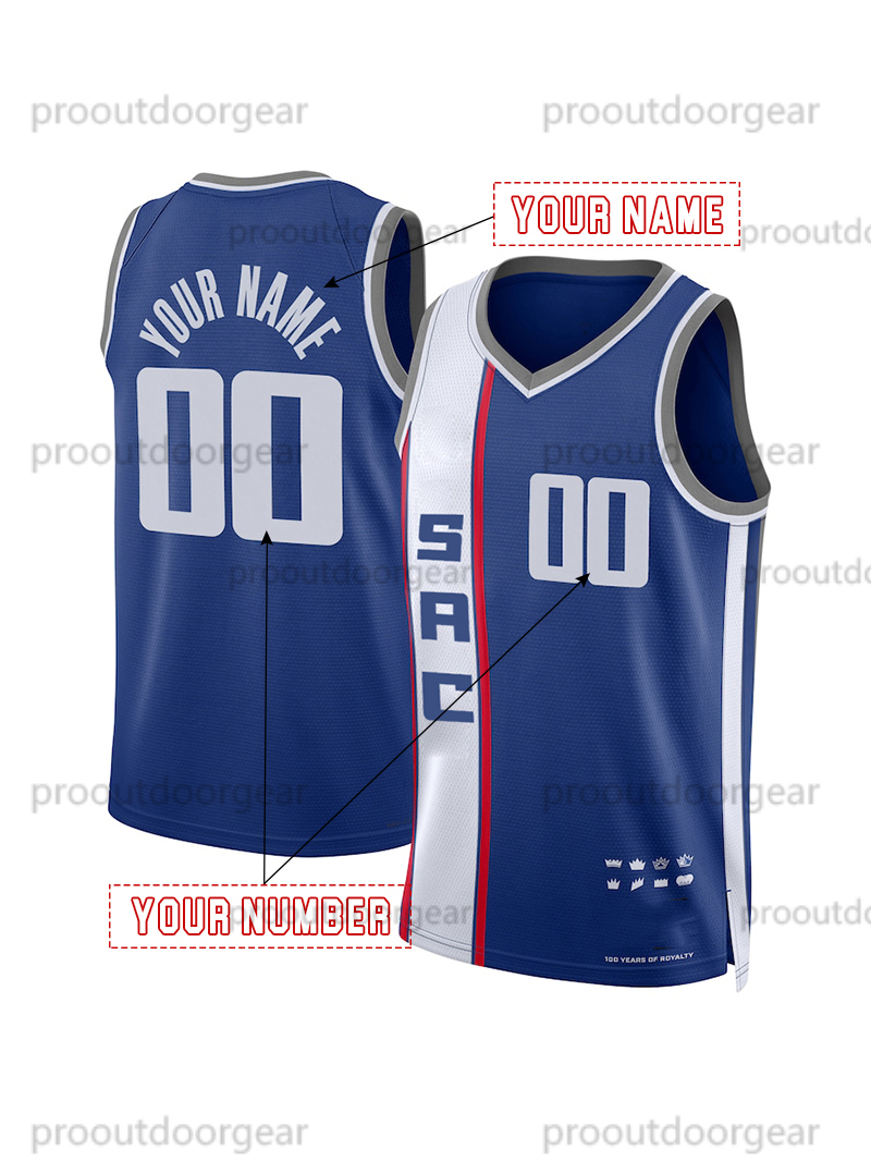 2025 Basketball Jersey 5 Fox Murray Sabonis Crawford Jerseys Mens Womens Youth Sweatshirt - Embroidered