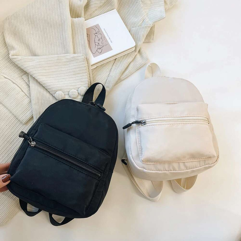 Fashion Women Mini Backpack Solid Color Quality Small Simple Casual Student Schoolbag Bookbags Travel Backpacks 2023