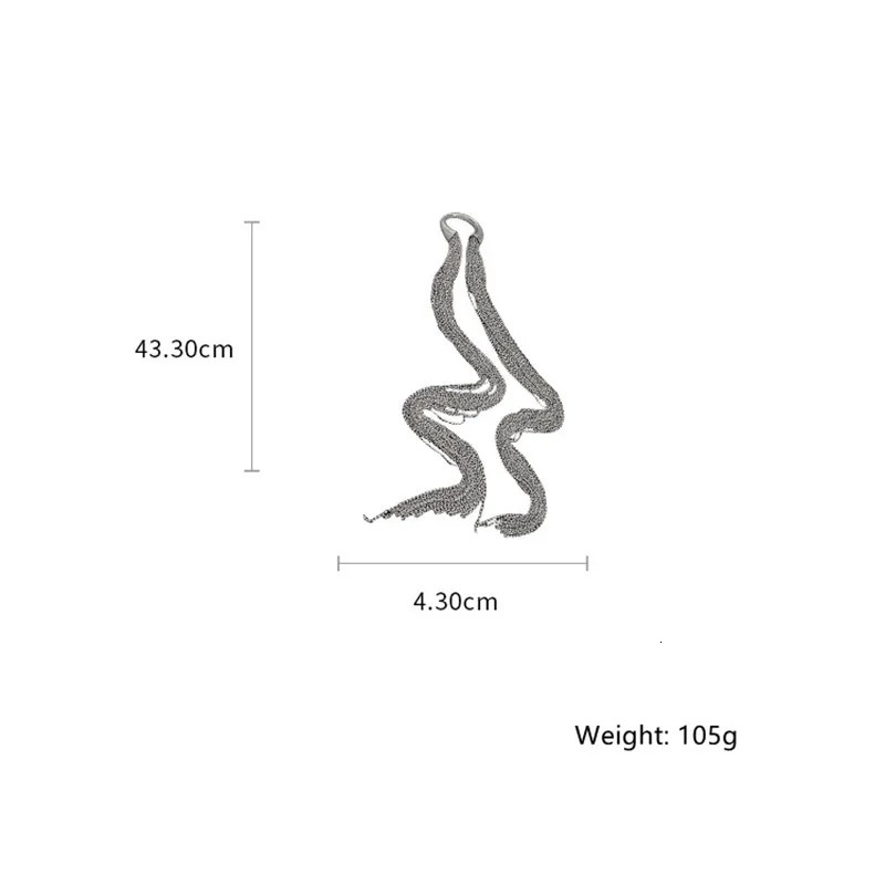 FYUAN Fashion Silver Color Chain Hairpin Braid Headband Long Tassel DIY Hairwear Accessories Statement Jewelry 241228