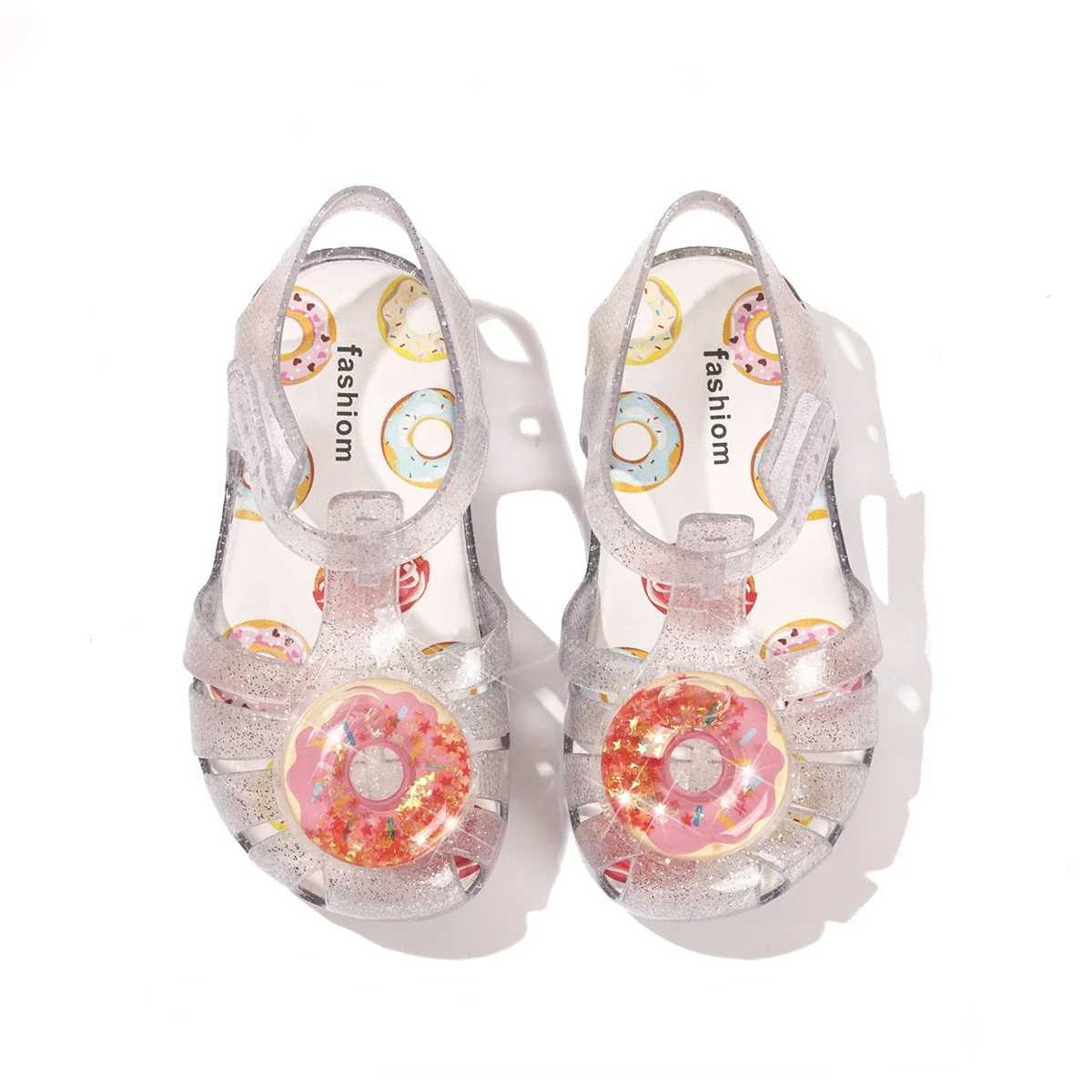 Summer girls sandals cute fruit jelly princess shoes childrens hollow breathable beach sandals waterproof and non slip childrens shoes W250108