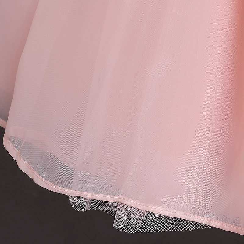Flower Girl Dresses For Weddings Cute Girl Birthday Par Princess Dress Easter Backless Tulle Tutu Vestidos Evening Par ClothXJ250108