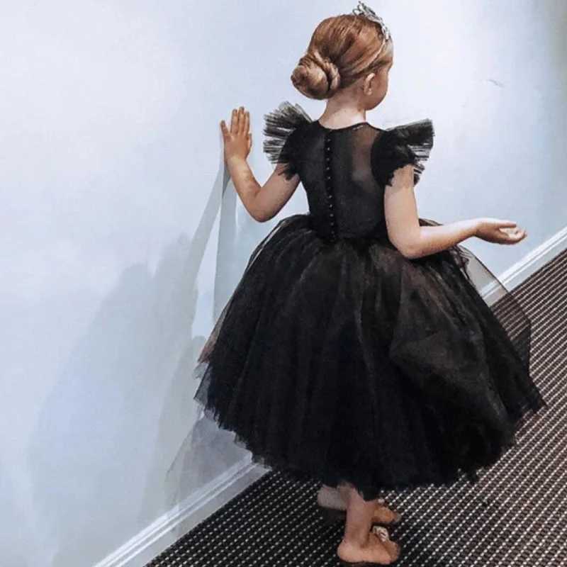 Elegant Girl Fluffy Dress Flower Baby Wedding Ceremony Costume Birthday Outfits White 1st Communion Tutu Gown Kids Gala ClothesXJ250108