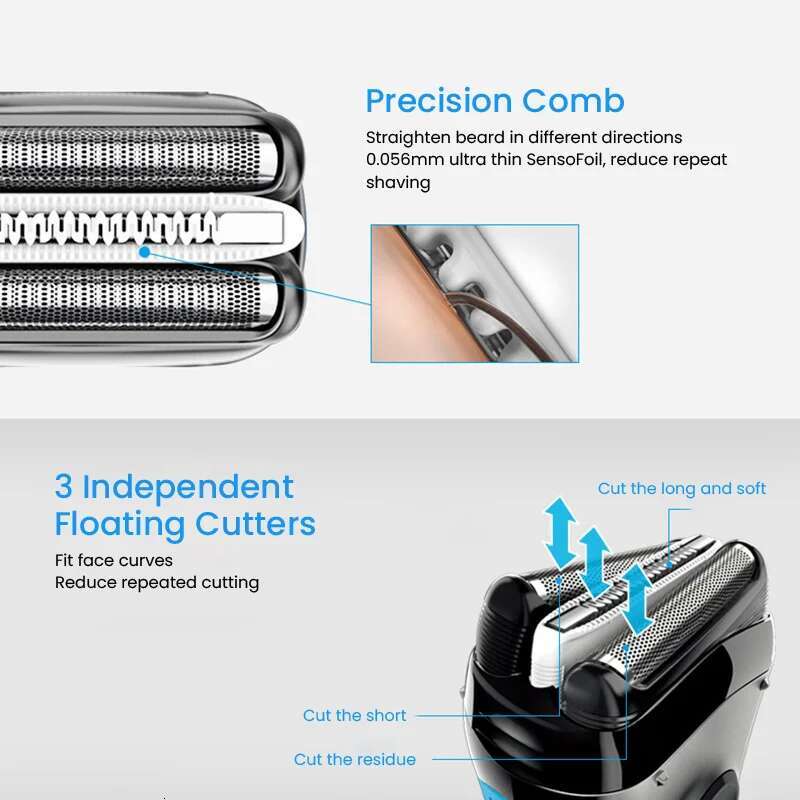 Electric 3 Series ProSkin 3040S 3010S Reciprocating Shaver For Men Shaving hine With Trimmer 100-240v