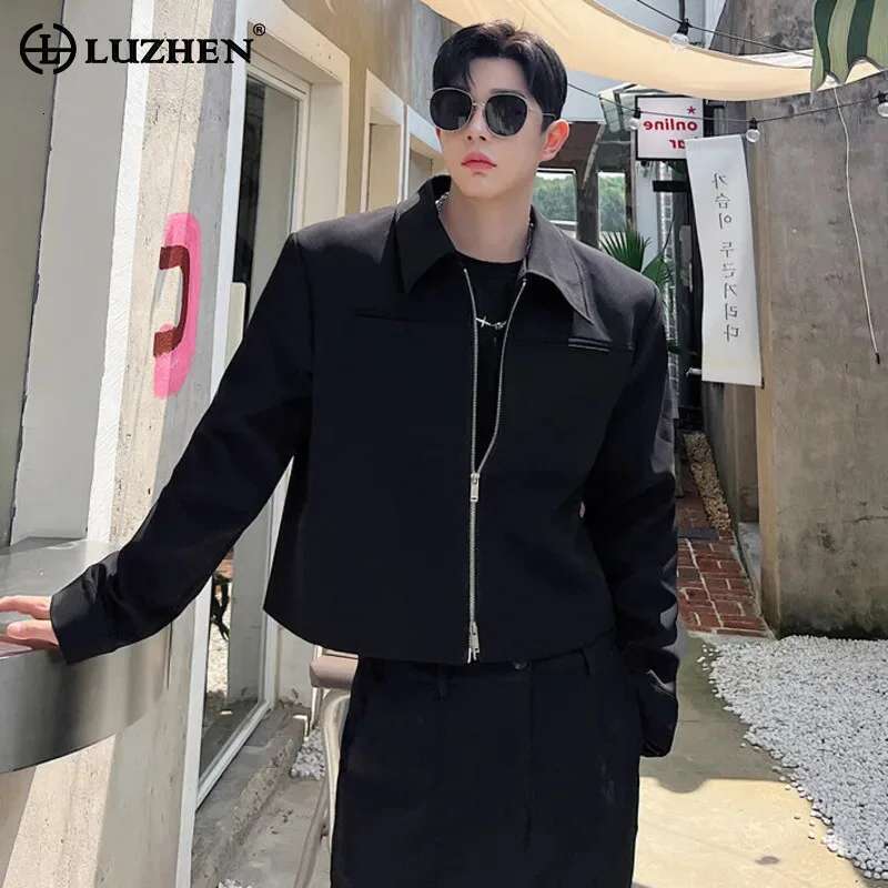 Fashion Autumn New Solid Color Design Jackets Trendy Elegant Men's High Quality Coats Korean Reviews Many Clothes