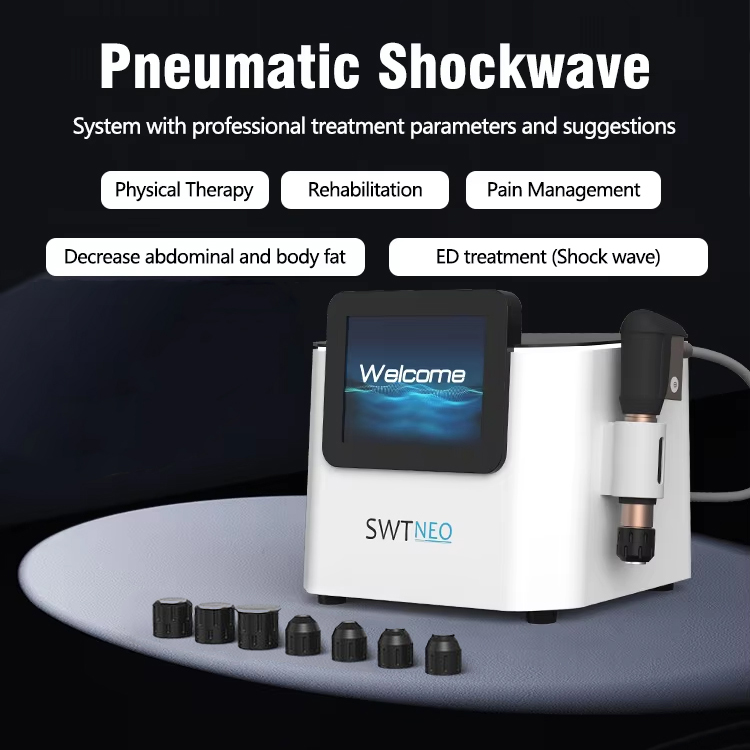 Multi-Headed Clinically Advanced ESWT Equipment for Physical Therapy Body Pain Relief Erectile Dysfunction Treatment Muscle Injury Rehab Machine