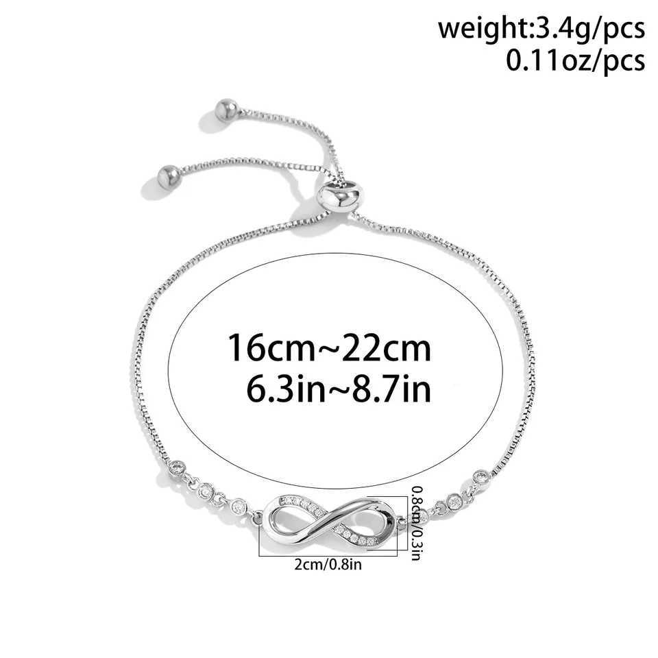 Fine 925 Sterling Silver Crystal Bracelets For Women Fashion Vintage Knot Adjustable Charm Bracelets Party Wedding Jewelry GiftsXJ250109