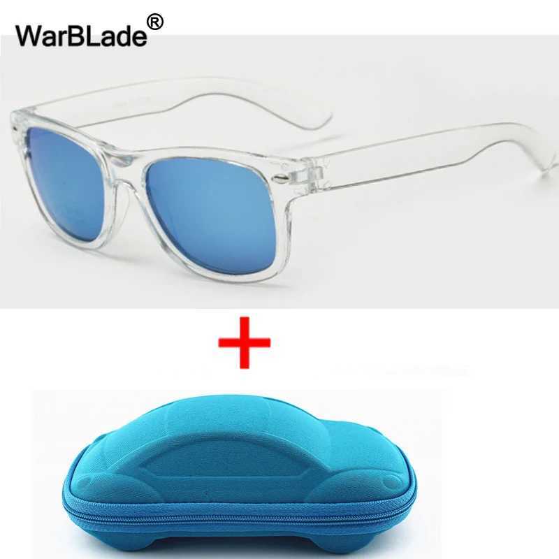 WarBLADE Cool Childrens Sunglasses Childrens UV resistant Sunglasses Boys and Girls Baby Glasses Coated Lens UV 400 Protective Belt Shell W250109