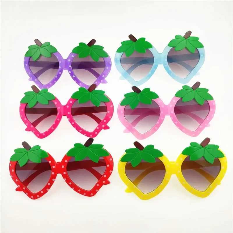 Childrens Strberry Fun Glasses Par Photo Decoration Birthday Wedding Supplies Adult Childrens Glasses Accessories Props W250109