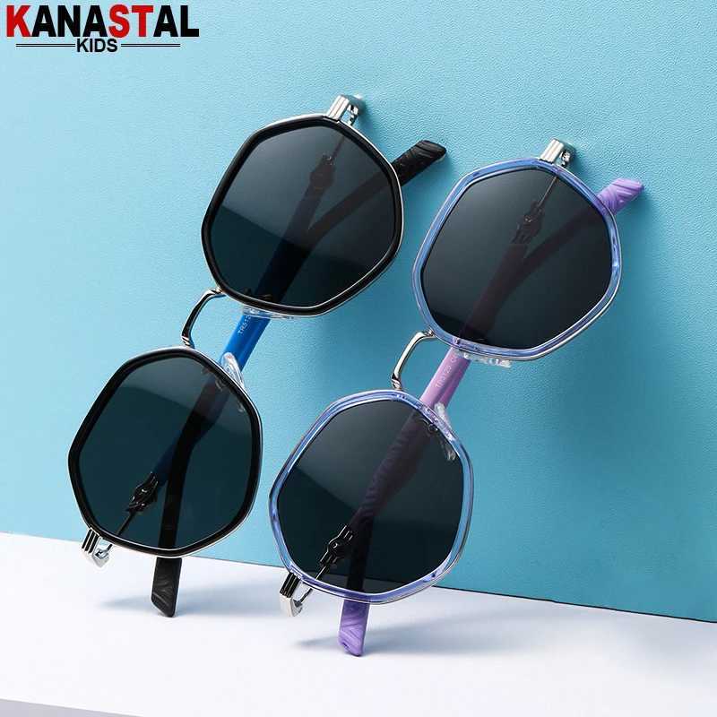 Childrens Polarized Sunglasses Childrens UV400 Sunglasses TR90 Metal Glasses Frame Camping Sunscreen Bicycle Anti glare Sunshade Glasses W250109