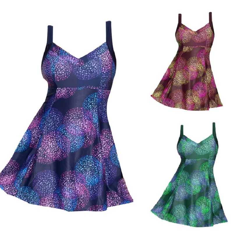 Print Floral One Piece Swimsuit Swimwear Women Bathing Suit Retro Swimsuit Vintage One-piece Surfing Swim Suits BiquiniXJ240108