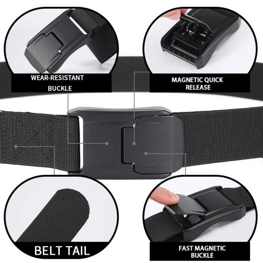 New elastic band suitable for both men and women hard release buckle sturdy genuine nylon neutral elastic band wrapped around the work belt W250109