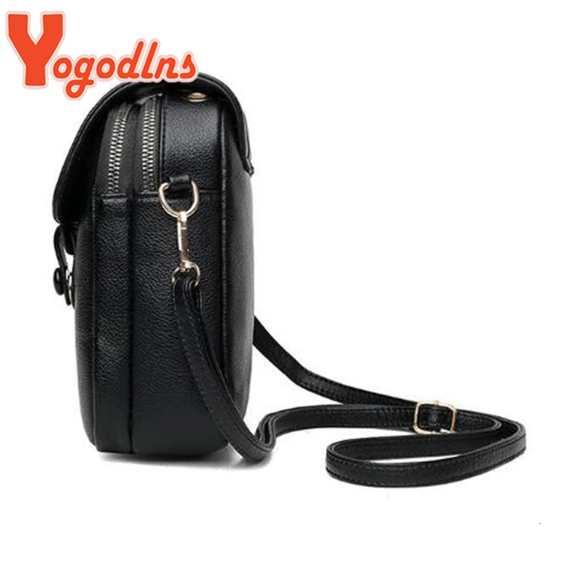 Simple Shoulder Bag for Women PU Leather Crossbody Bag Multi-layer Messenger Handbag and Purse Flap Phone Bag Bolsa sac 250106