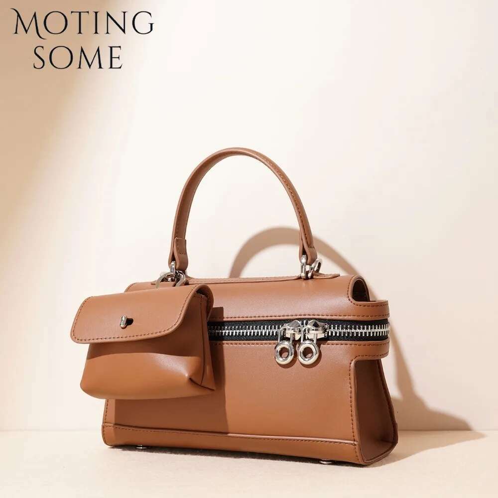 Motingsome 2025 Spring Niche Design New Retro Document Bags Exquisite Handbag Shoulder Crossbody Portable Satchel Daily Purses