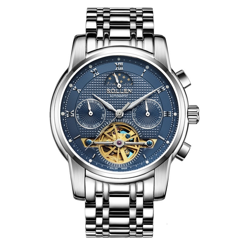 Men's Automatic Mechanical Watch with Flywheel Series - Casual and Business
